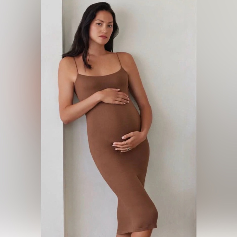 Bumpsuit Brigitte Brown Midi Dress